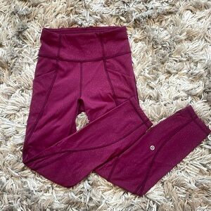 Lululemon Maroon/ purple~ish Yoga athletic pants